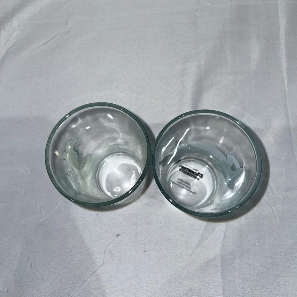 Disney Pixar Monsters University Mike & Sulley Glass Tumbler Set of 2 MU Cup